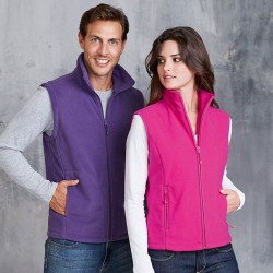 Plain Luca zip-through microfleece gilet  Kariban 300 GSM